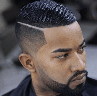 haircut for black men faded sides