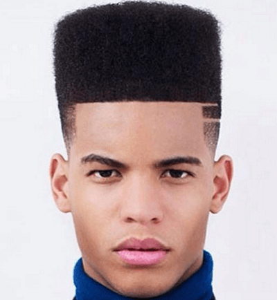 high top razor cut faded sides haircuts for black men 