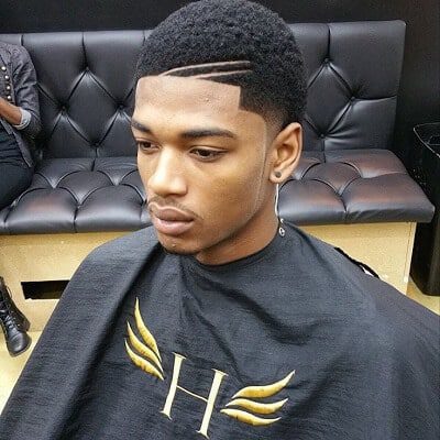 trimmed buzz cut razor lines haircuts for black men