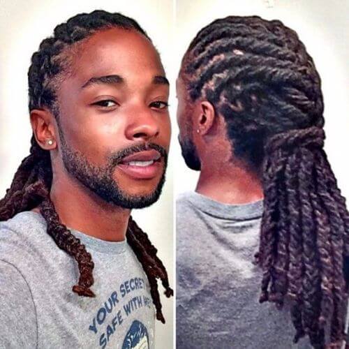 dreadlocks hairstyle from different angles