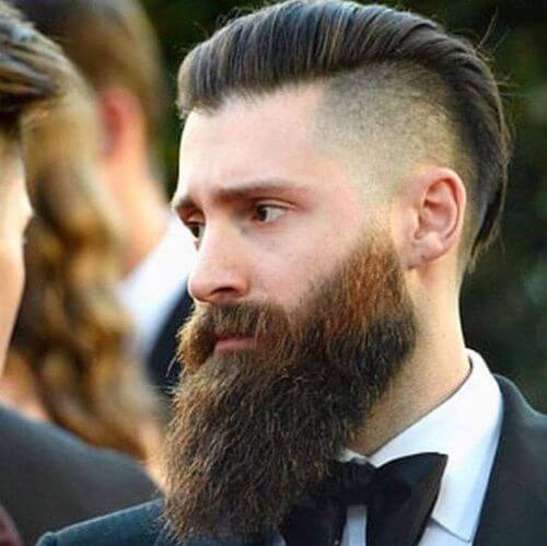 hipster haircut swept back and skin fade