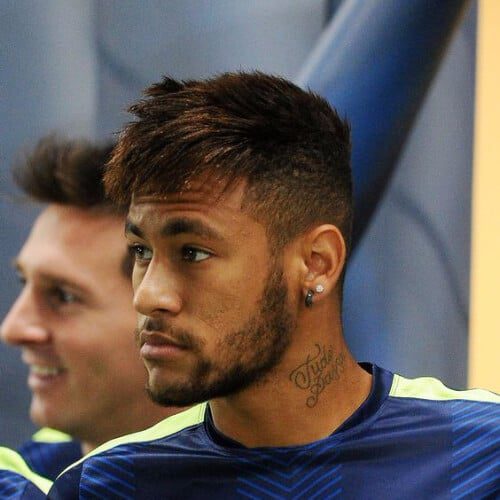 combed over neymar haircut