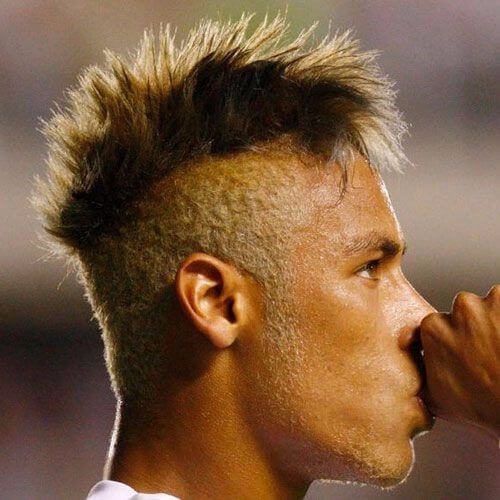 neymar haircut mohawk