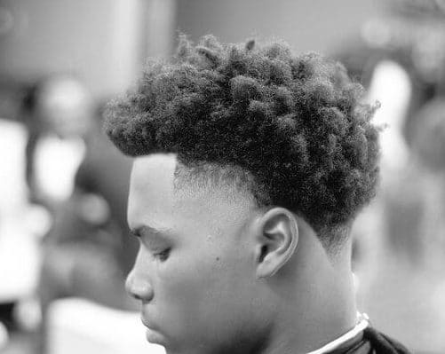 taper cut and afro