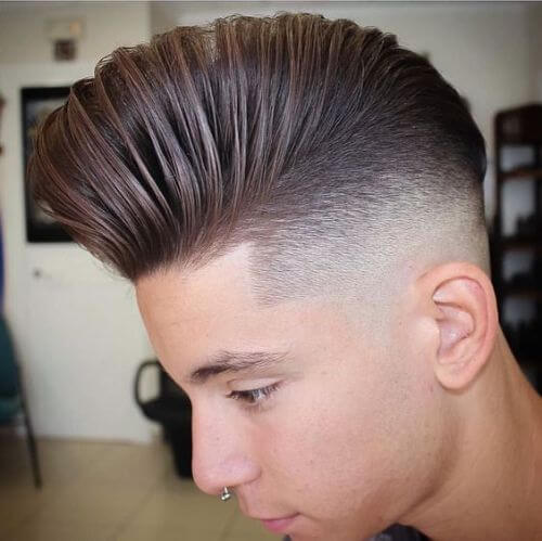 hipster haircut mohawk with shaved sides