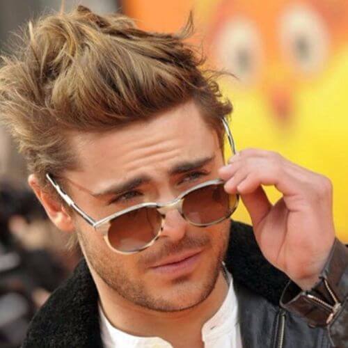 Zac Efron Hair Blonde and Tousled Design