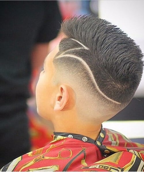 Hard Part Fade with a Design