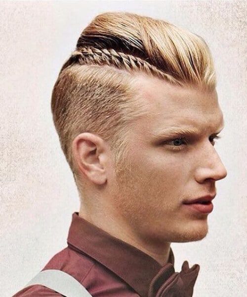 shaved sides braid mens hairstyles