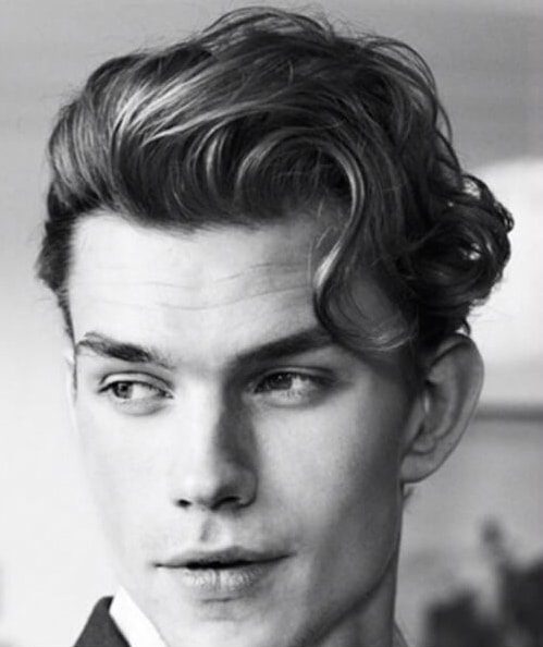 curly classic mens hairstyles