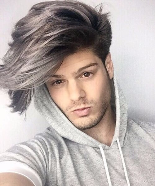 grey ombre hipster hairstyles