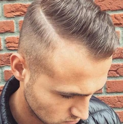 Short Side Part Cut hairstyles for men with receding hairlines