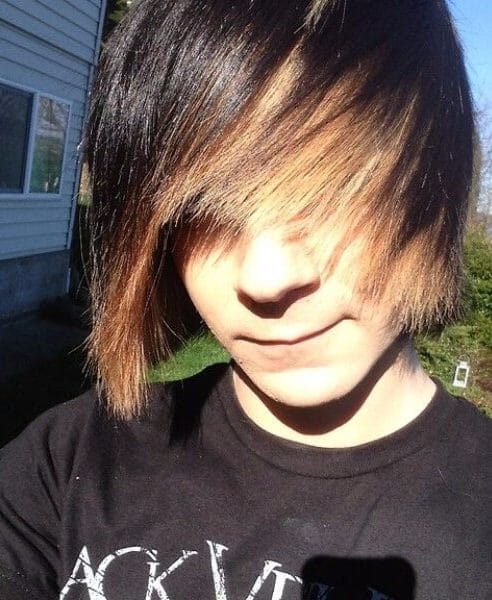 Messy Emo Boy Hair (Blonde)