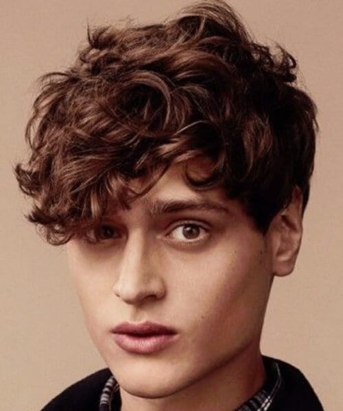 high school short curly hairstyles for men