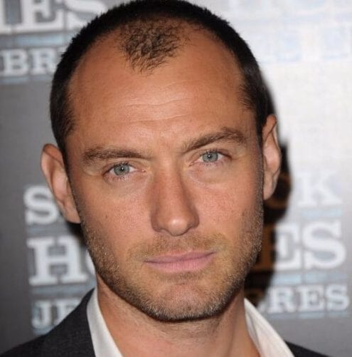 jude law mens hairstyles for thin hair