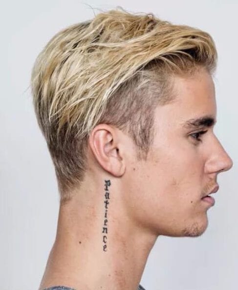 justin bieber shaved hairstyles for men