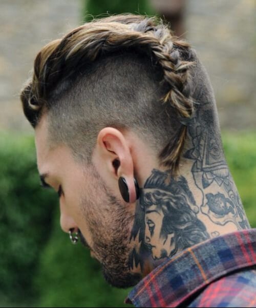 man braids shaved hairstyles for men