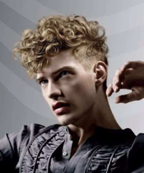 prom short curly hairstyles for men