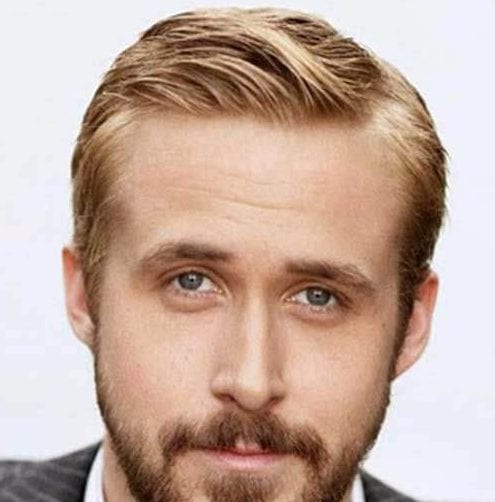 Ryan Gosling's Side Swept Blonde Hair
