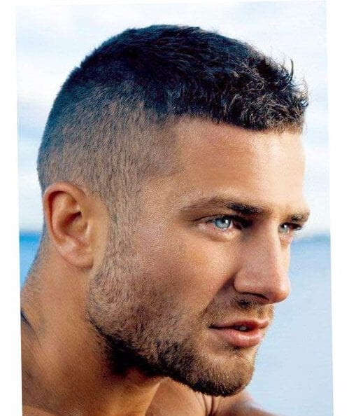 shaved hairstyles for men military