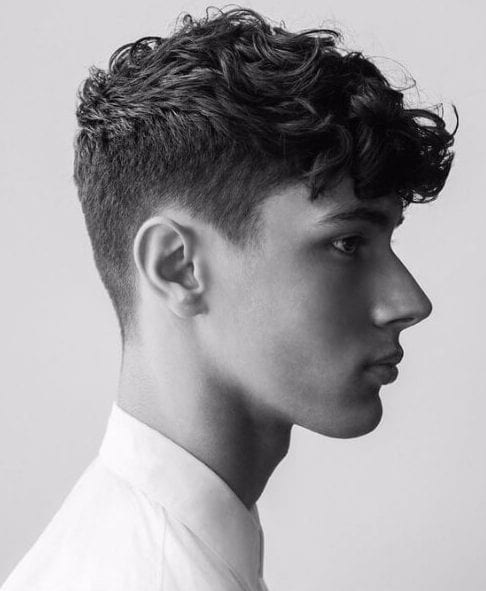 short curly hairstyles for men bangs