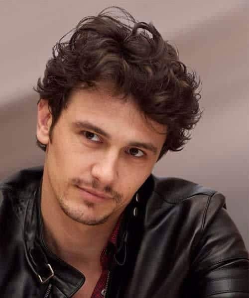 James Franco Medium Length Wavy Hair Men