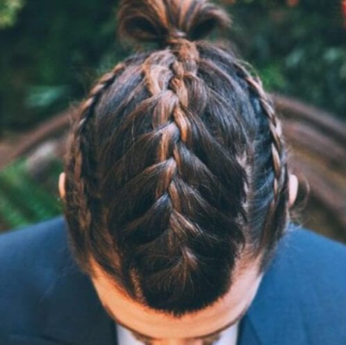 ombre three french braids viking hairstyles