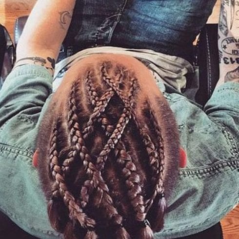 weave man braids viking hairstyles