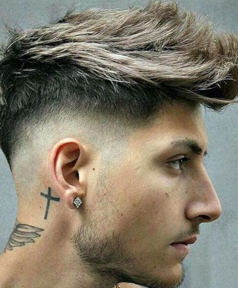 Thick Quiff low fade haircut