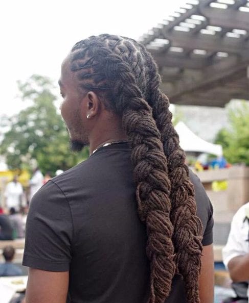 plaits dreads long hairstyles for black men