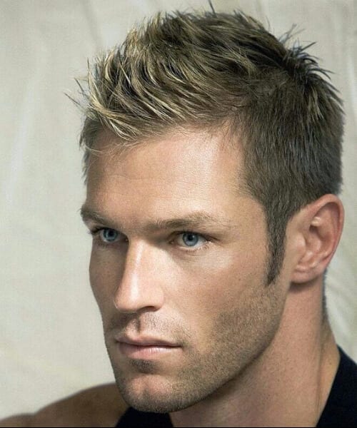 simple spiky hairstyles for men
