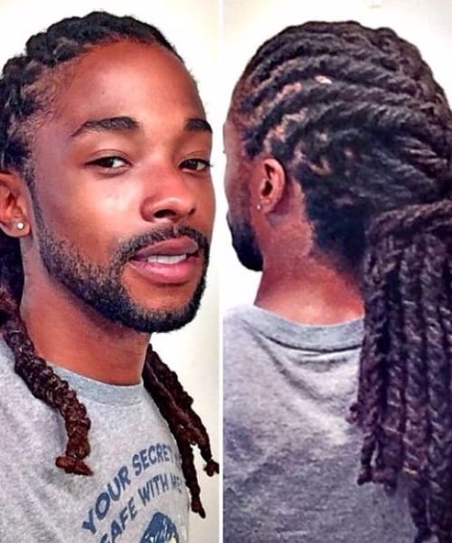 50 Creative Hairstyles For Black Men With Long Hair Men Hairstylist The hairstyle consists of twisted or tightly knotted hairs that over time form together to make dreadlocks, says stevens. 50 creative hairstyles for black men
