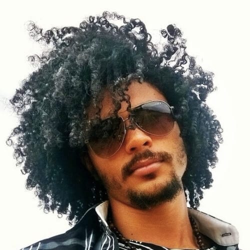 classic curly hairstyles for black men