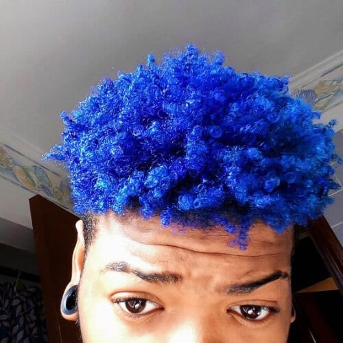 Black Guys With Blue Hair