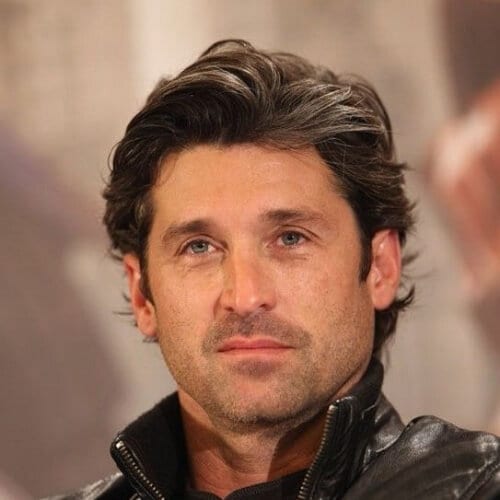 Patrick Dempsey hairstyle in a photoshoot