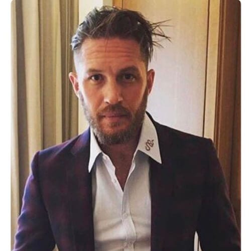 tom hardy messy hairstyles for men