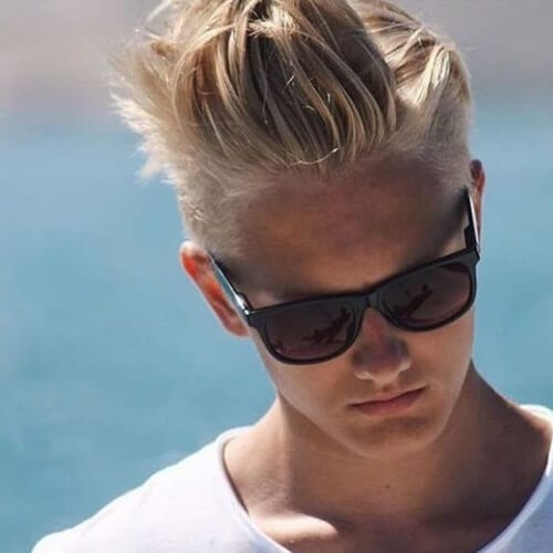 Blonde Long Spike Hairstyle summer hairstyles for men