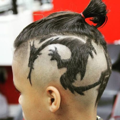 dragon hair designs for boys