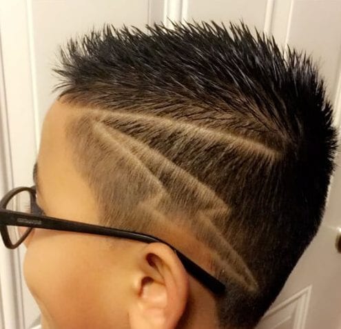 pickachu lightning bolt hair designs for boys