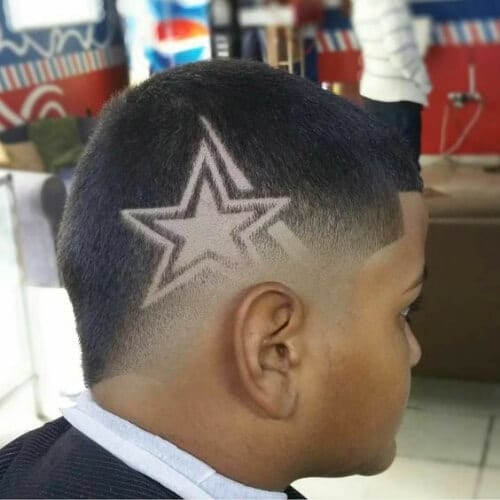 star hair designs for boys