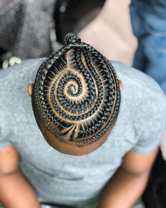 question mark eccentric spiral braid