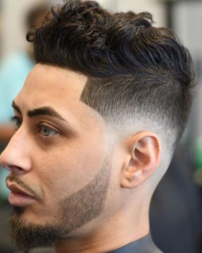 Curly Shape Up with Taper Fade