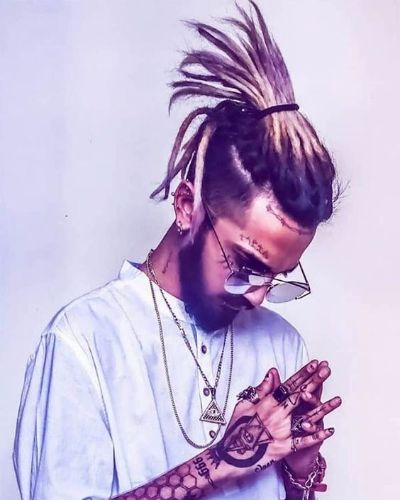 Short Dreads Ponytail with Fade