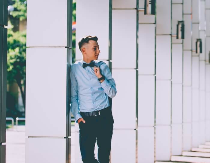 classy man with cool hair