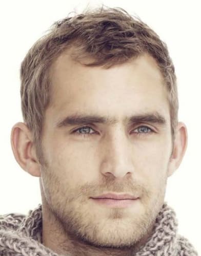 messy crop hairstyles for men with receding hairlines