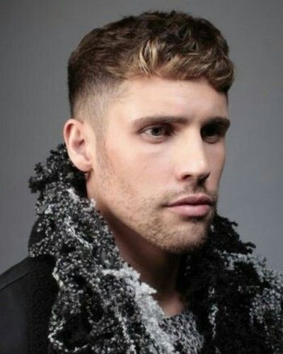 Wavy Forward Sweep with Drop Fade Fall Hairstyles for Men