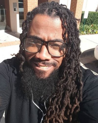 Thin Long Curly Dread Styles for Men