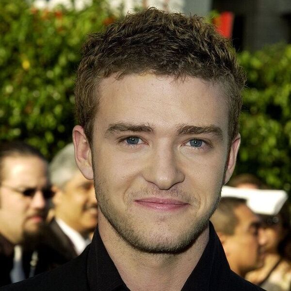 Classic Short Hair Waves- Justin Timberlake wearing a black polo