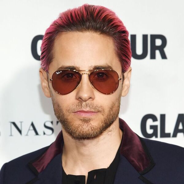 Hot Pink Comb-Over- Jared Leto wearing shades