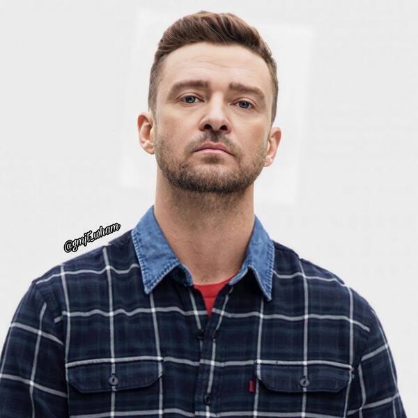 Short Top Undercut- Justin Timberlake wearing a polo
