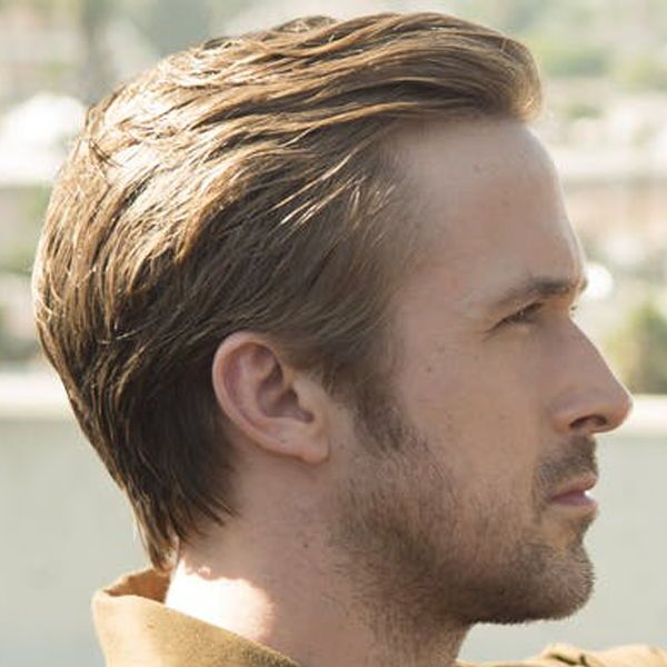 a close up look of Ryan Gosling